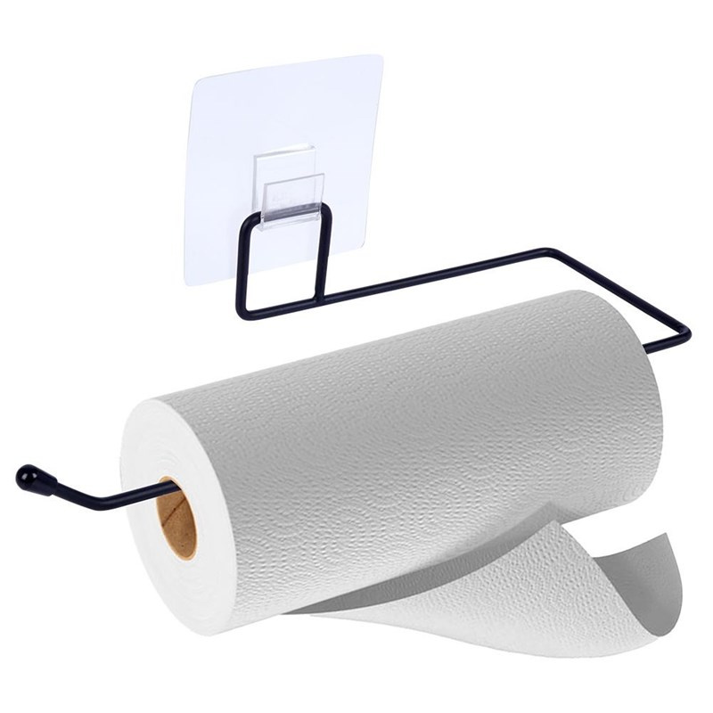 Papierhandtuchhalter Küchenrollenhalter Rollenhalter Papierhandtuchspender aus Metall schwarz