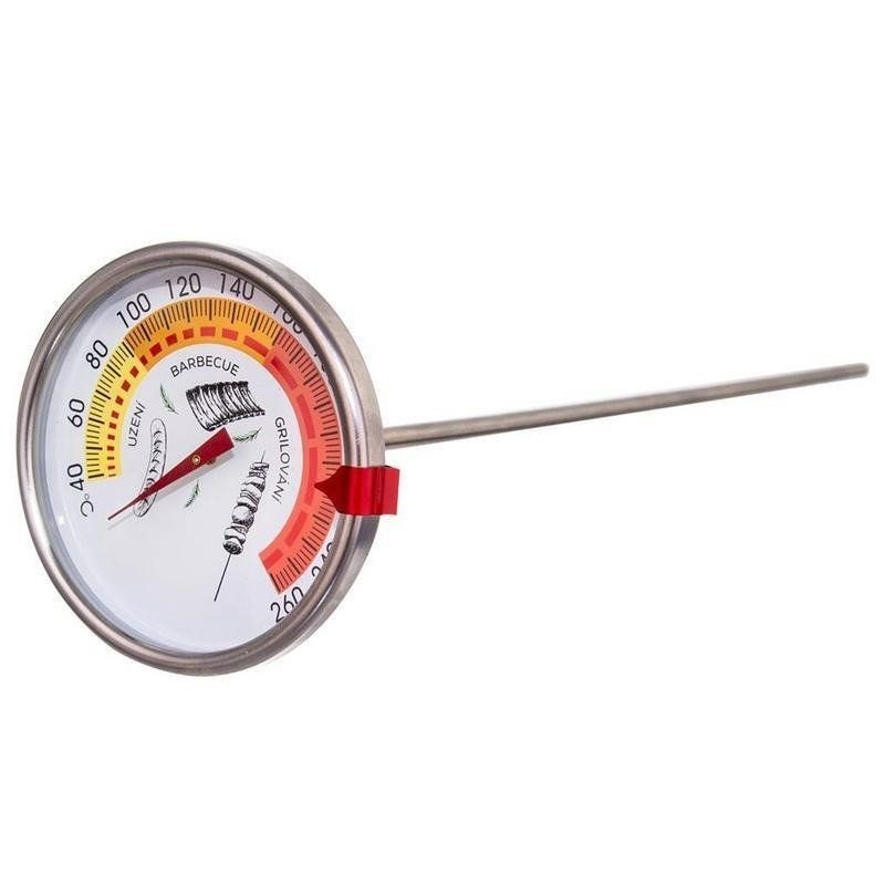 Räucherthermometer Thermometer für Räucherofen für Fleisch Fisch 33 cm