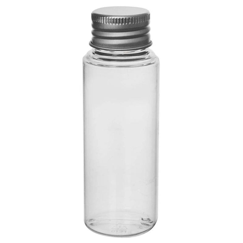 Flasche mit Schraubverschluss Reiseflasche Kosmetikflasche für Cremes Öle Gel 50 ml zum Mitnehmen auf Reisen ins Flugzeug aus Kunststoff