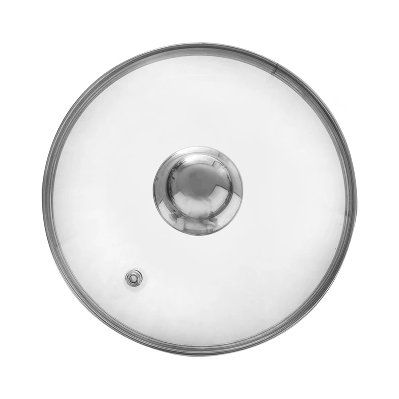 Glasdeckel Pfannen-Deckel Topfdeckel Universaldeckel mit Edelstahlrand hitzebeständiges Glas18 cm