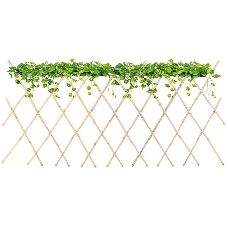 Pflanzengitter Pflanzenstütze RANKGITTER für Kletterpflanzen ausziehbar 180x90 cm aus Bambus
