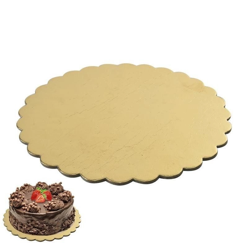 Tortenunterlage Kuchenunterlage aus Pappe in GOLD
