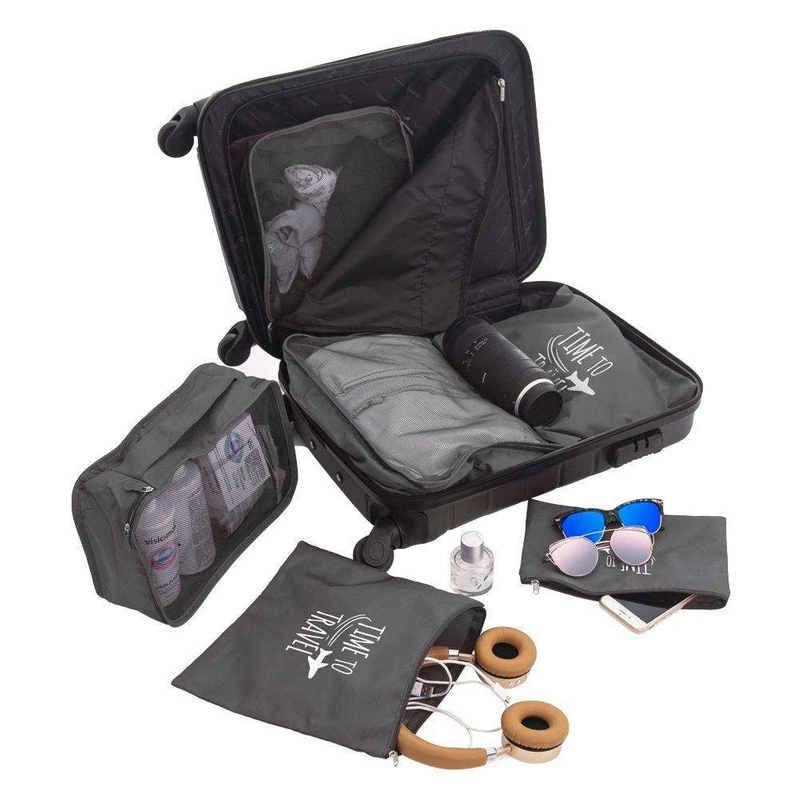 Kofferorganizer 6-teilig Packtaschen für Reisegepäck Kleidertaschen