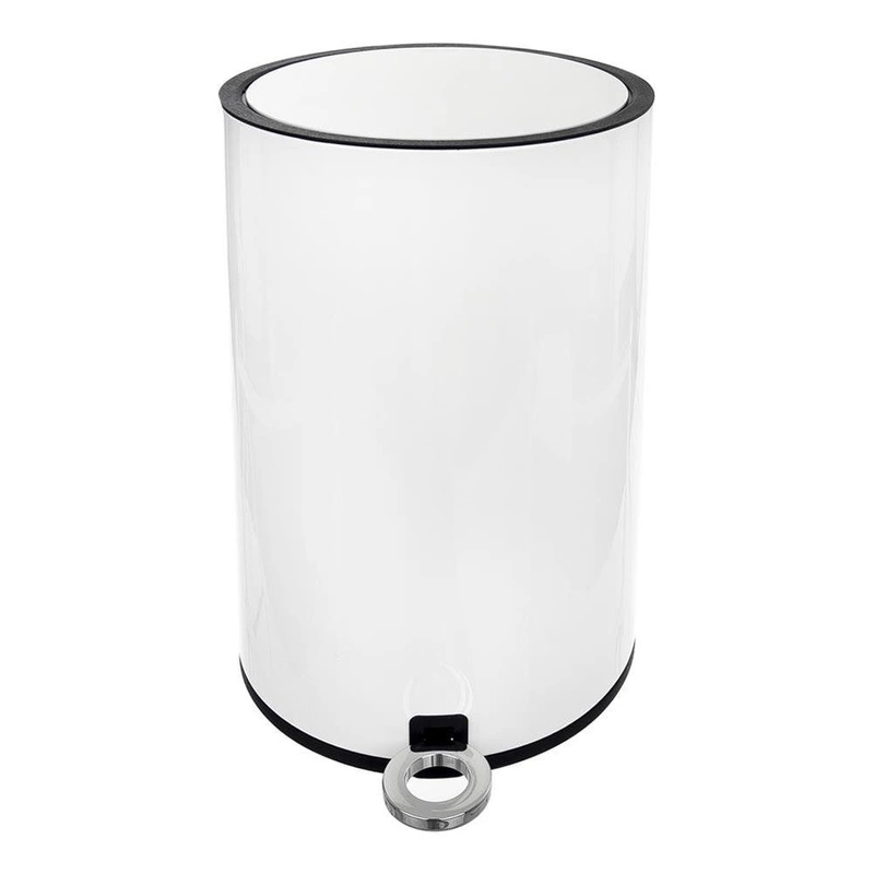 ORION Bin for waste rubbish metal WHITE 6L on pedal