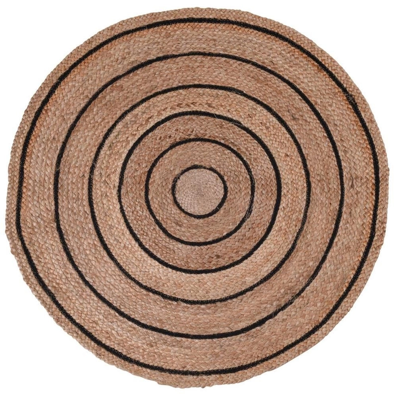ORION CARPET woven jute carpet round 90 cm