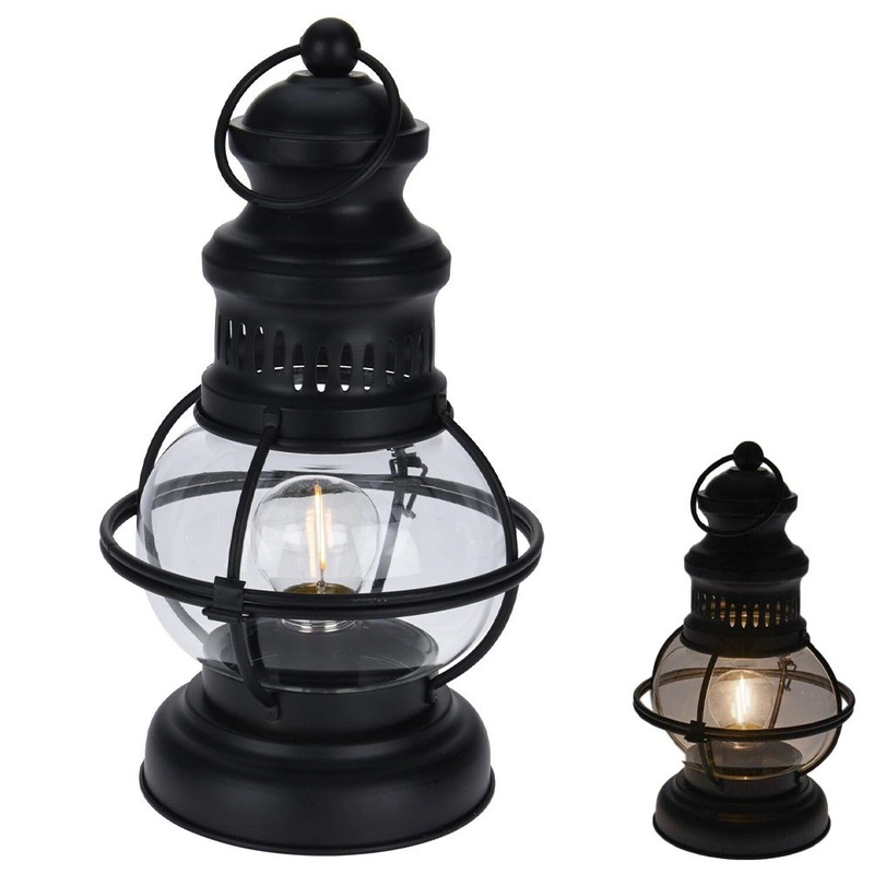Metall Tischlampe Tischleuchte Lampe Schreibtischlampe Nachttischlampe aus Metall im Loft-Stil schwarz 27 cm